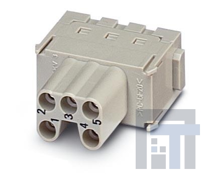 1647721 Сверхмощные разъемы питания HC-M-05-MOD-BUZ