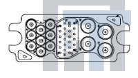 1648162-1 Сверхмощные разъемы питания PIN HOUSING CONN SIZE 8 12 20