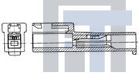 176281-4 Электропитание платы UNIV POWER CAP HSG 1P F/H