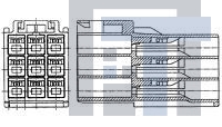 176289-1 Электропитание платы UNIV POWER CAP HSG 12P F/H
