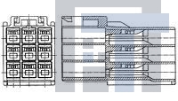 176290-1 Электропитание платы UNIV POWER CAP HSG 15P F/H