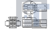 176295-1 Электропитание платы UNIV PWR CAP HSG 6P PNL MNT