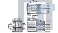 176300-1 Электропитание платы RCPT 15P UNIV PNL MT