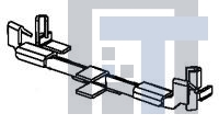 1827682-1 Электропитание платы MINI PCI EXPRESS 7H EMBOSS LATCH