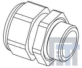 19000005193 Сверхмощные разъемы питания CABLE GLAND M25 13-18MM PLASTIC BLK