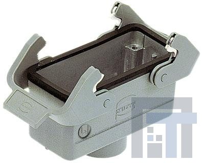 19300161732 Сверхмощные разъемы питания CABLE TO CABLE HOOD HAN 16B 2 LEVERS