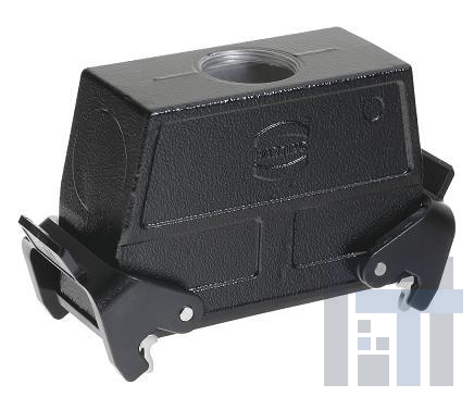 19300240738 Сверхмощные разъемы питания CABLE TO CABLE HOOD HAN 24B 2 LVR LCKING