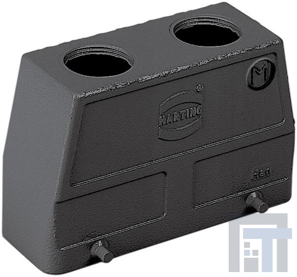 19370100465 Сверхмощные разъемы питания METAL HOOD HAN 10B 2 LVR LCKING