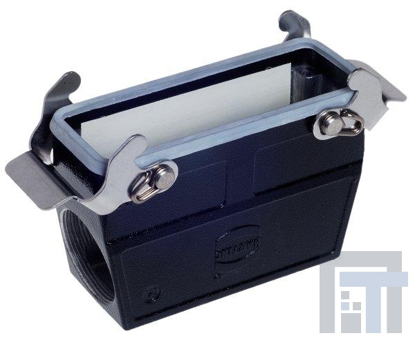 19370240733 Сверхмощные разъемы питания CABLE TO CABLE HOOD HAN 24B 2 LVR LCKING