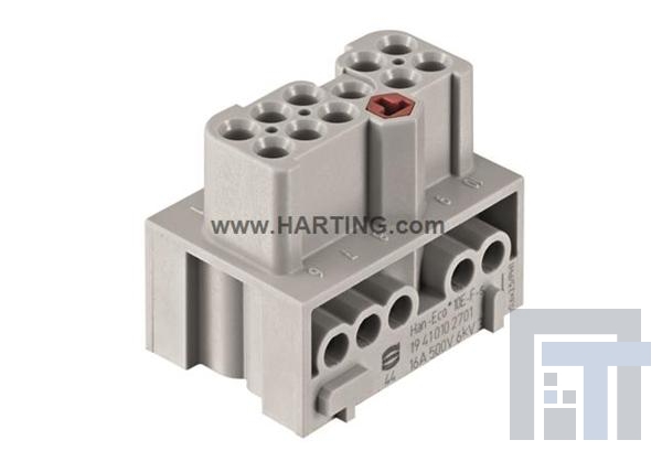 19410102701 Сверхмощные разъемы питания Han-Eco 10E-F-s