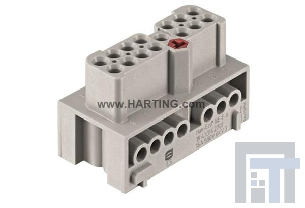 19410142601 Сверхмощные разъемы питания Han-Eco 14E-M-s