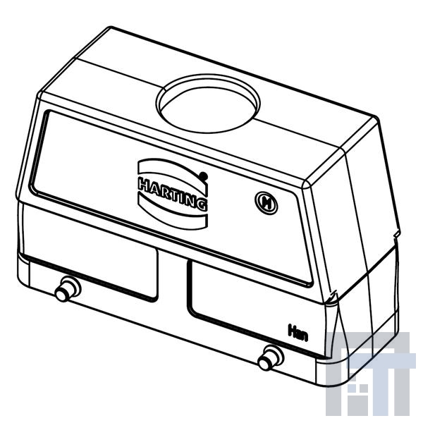 19628240527 Сверхмощные разъемы питания METAL HOOD HAN 24B 2 LVR LCKING