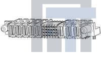 2-6450170-8 Электропитание платы MBXL R/A RCPT 3ACP+24S+2P