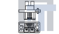 292180-1 Сверхмощные разъемы питания CAP ASSY FO W/O COMMONING TAB