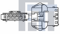 316502-1 Электропитание платы POWER DLOCK CAP HSG 4P NATU.