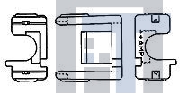 316770-1 Электропитание платы AMP POWER DBL LOCK 1P PLATE