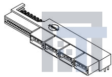 45984-8111 Сверхмощные разъемы питания LPH Rcpt Assy RtAn 0 An 08 Pwr 12 Sig Std