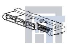 46114-6120 Сверхмощные разъемы питания LPH VERT. ASSY W GUI W GUIDES 6PX12S CKT