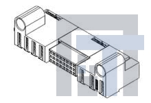 46436-3013 Сверхмощные разъемы питания TEN60 RA RECPT ASSY