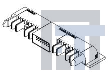 46437-1069 Электропитание платы TEN60 PLUG ASSY 4P- 24S-4P