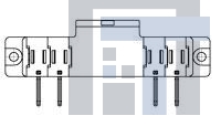 6646685-1 Сверхмощные разъемы питания CONN PIN RA SLDR FLATPAQ