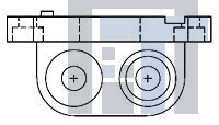 6648251-1 Сверхмощные разъемы питания GUIDE PIN,FLOAT MNT END CAP,DOMINO