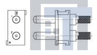 6648499-1 Сверхмощные разъемы питания M MODULE,PIN DOMINO,EXT THD