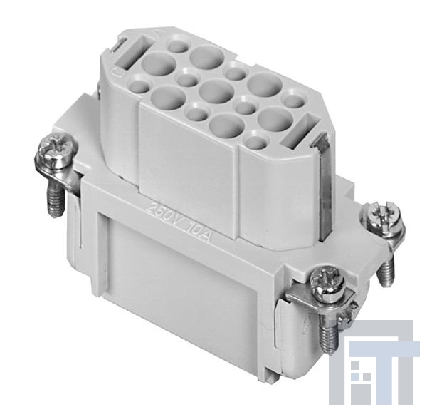 C146-10B015-060-2 Сверхмощные разъемы питания Socket Insert 15 Way Heavy Mate
