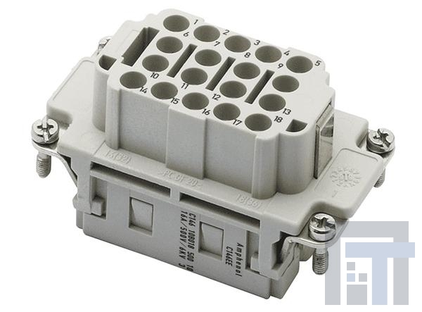 C146-10B018-500-10 Сверхмощные разъемы питания Socket Insert 18 Way Heavy Mate
