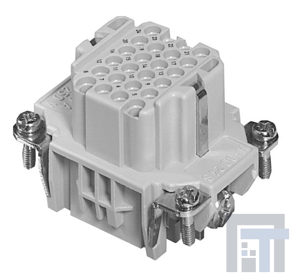 C146-10B024-000-9 Сверхмощные разъемы питания Socket Insert 24 Way Heavy Mate