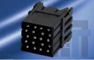 C14610A02050015 Сверхмощные разъемы питания 20 Cont Pin Module for Turned Contacts