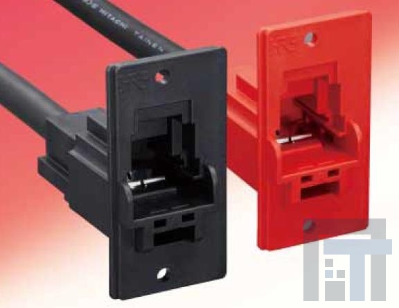 EF1-38RA-1SCB Сверхмощные разъемы питания InLine Panel Recept Key B Black