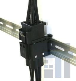 EM35MR-4SC Сверхмощные разъемы питания 4P FEMALE, DIN RAIL MOUNT RECEPTACLE