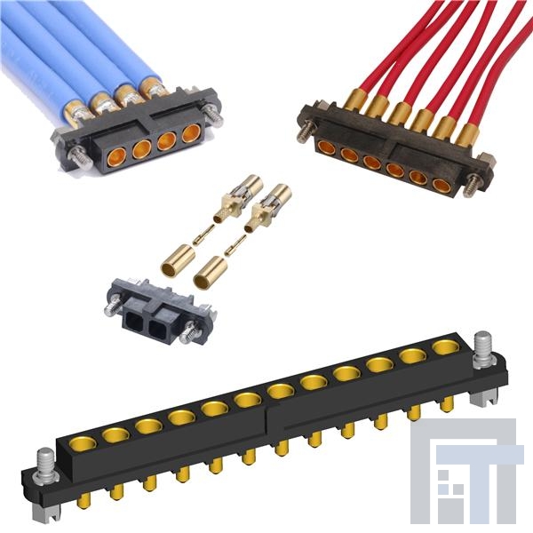 M80-4000000F1-10-325-00-000 Электропитание платы 2 ROW FEMALE CRIMP 10 X 12 AWG GOLD
