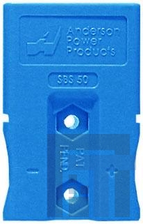 SBS50BLU Сверхмощные разъемы питания SBS50 2P HOUSING ONLY, BLUE