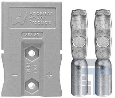 SBS50GRA#10-12 Сверхмощные разъемы питания SBS50 2P HSNG GRAY 50A 10-12 AWG CONT