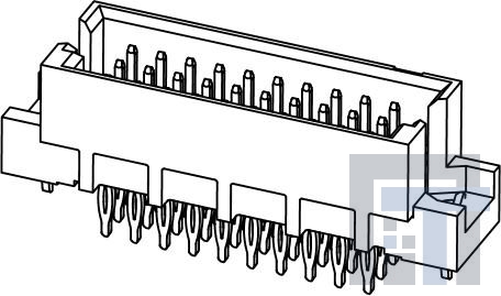 09291306904 Разъемы DIN 41612 3R MALE PRESS-IN PIN FLX FLNG 5MM 30CONT