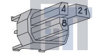 1-100525-2 Жесткие метрические разъемы Z-PACK M.CODING KEY