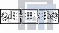 1-532432-1 Высокоскоростные/модульные разъемы HDI PIN ASSY 3 ROW 210 POS