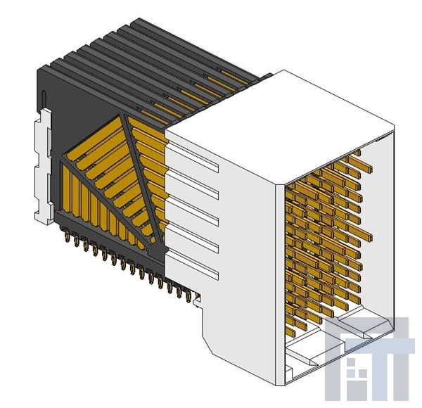 10041460-101LF Высокоскоростные/модульные разъемы VS AIRMAX, R/A HDR 150POS, PRESS-FIT