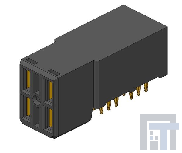 10052620-5455P00LF Высокоскоростные/модульные разъемы R/A Coplanar 24P Recept Power