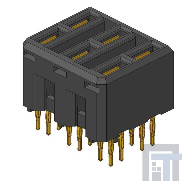 10061290-545555PLF Высокоскоростные/модульные разъемы POWER 2X3 RECEPT