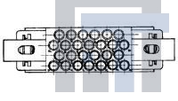 130852-1 Разъемы стоек и панелей CONN, GROUNDING 26 P, W/O CONTACTS