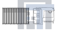 1410188-3 Высокоскоростные/модульные разъемы R/A PLUG ASSY 7 ROW MULTIGIG RT
