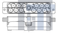 1604798-3 Разъемы стоек и панелей ASY RCPT PWB MT 12 POS
