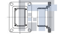 1663312-1 Разъемы стоек и панелей ARINC 404 PLUG CONNECTOR ASSY