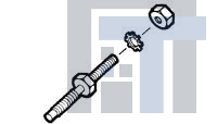 170986-1 Разъемы стоек и панелей MALE JACKSCREW ASSY