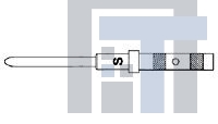 1738009-1 Разъемы стоек и панелей Pin Cont Size 22 Reduced crimp barrel