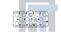 1738119-1 Разъемы стоек и панелей Insert Asy Skt Arr 14 Environ Key A