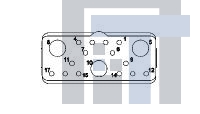 1738134-1 Разъемы стоек и панелей INSERT ASY,SOCKET ARR 17 ENVIRON KEY B